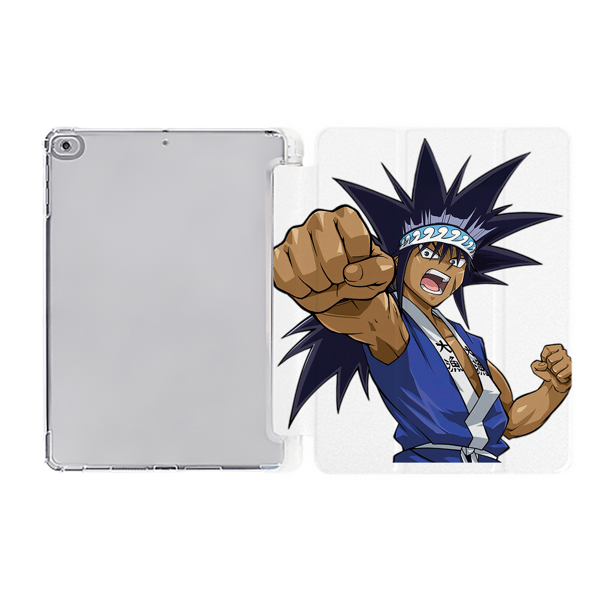 （画像用） 遊☆戯☆王 Yu-Gi-Oh! IPad ケース ペン収納付き 三つ折りスタンド PUレザー×シリコン 対応機種9.5/10.5/10.9インチ